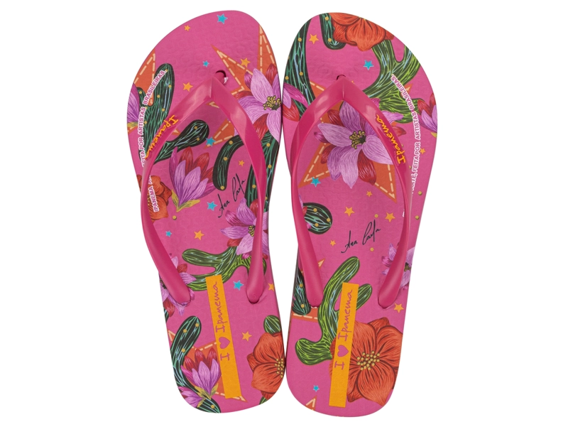 SANDALIA MUJER_ ROSA/VERDE ARTE AD IPANEMA - 1