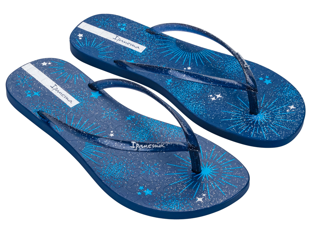 SANDALIA MUJER AZUL/GLITTER EASY MAIS IPANEMA - 2