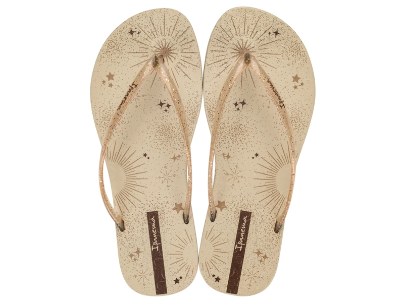 SANDALIA MUJER BEIGE/GLITTER EASY MAIS IPANEMA - 1