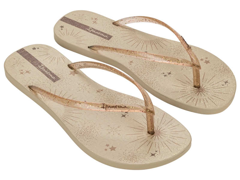 SANDALIA MUJER BEIGE/GLITTER EASY MAIS IPANEMA - 2