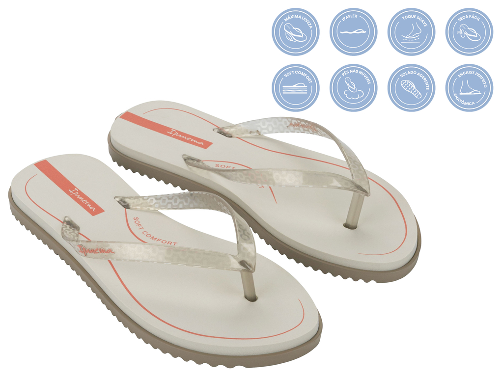 SANDALIA MUJER BEIGE RIO IPANEMA - 2