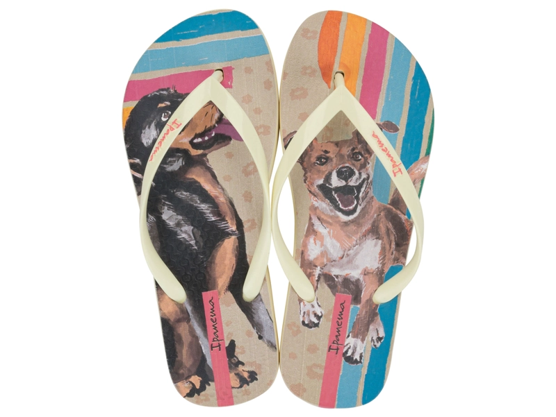 SANDALIA MUJER_ BEIGE/AZUL LOVE PETS 122 IPANEMA - 1