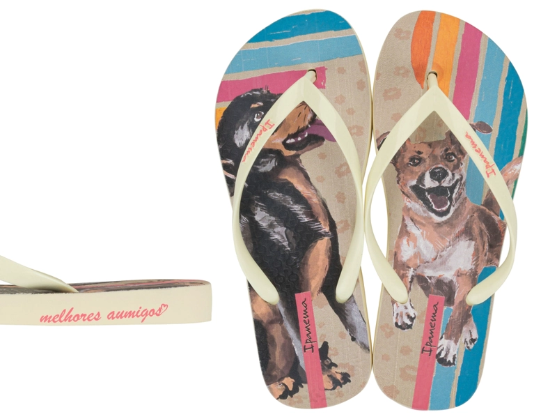 SANDALIA MUJER_ BEIGE/AZUL LOVE PETS 122 IPANEMA - 3