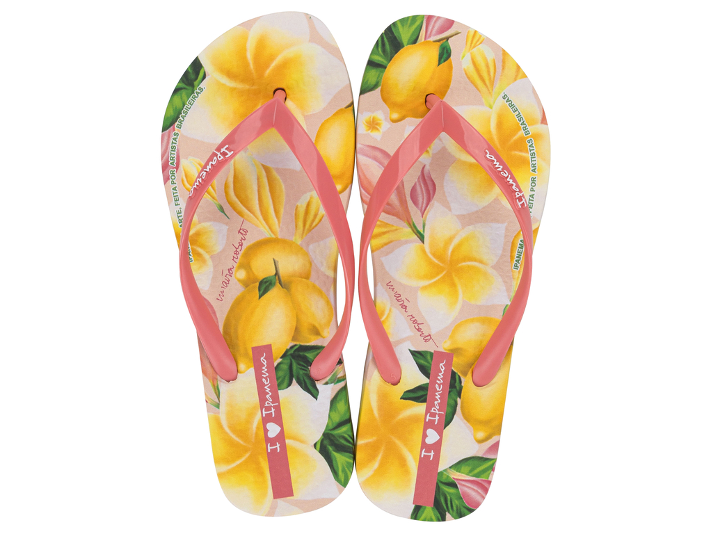 SANDALIA MUJER ROSA/AMARILLO ARTE AD IPANEMA - 1