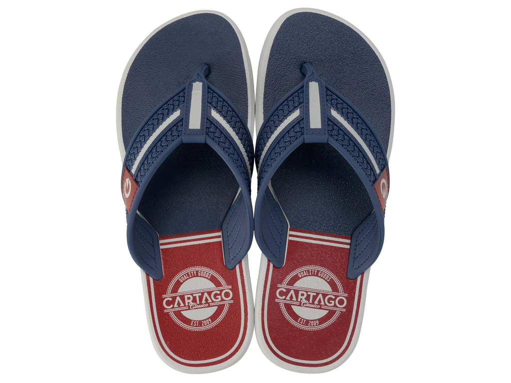 SANDALIA HOMBRE AZUL/GRIS PALERMO CARTAGO - 1