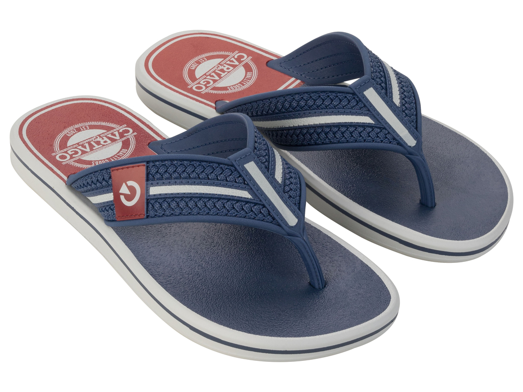 SANDALIA HOMBRE AZUL/GRIS PALERMO CARTAGO - 2