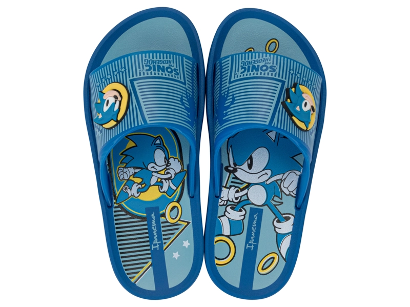 SANDALIA INFANTIL AZUL/AMARILLO SONIC SLIDE IPANEMA - 1