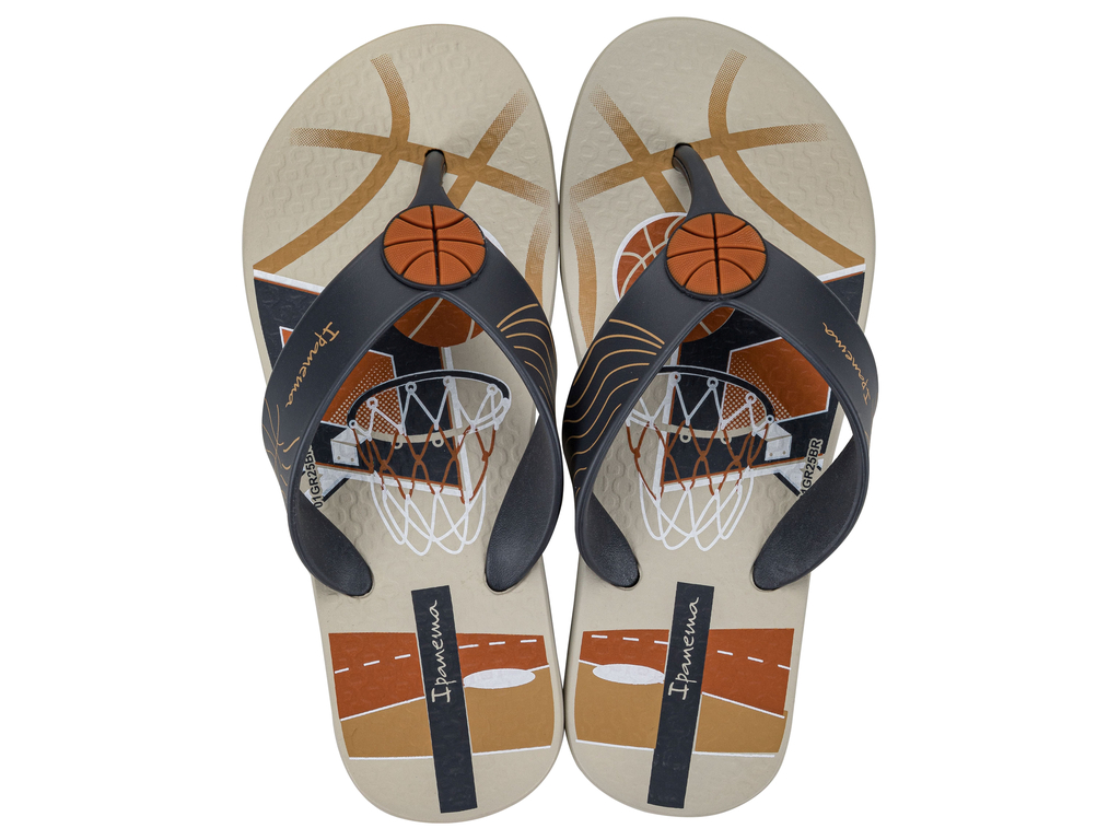 SANDALIA INFANTIL BEIGE/NARANJA SPORTY IPANEMA - 1