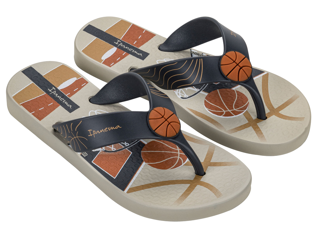 SANDALIA INFANTIL BEIGE/NARANJA SPORTY IPANEMA - 2