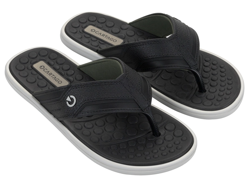 SANDALIA GRIS/NEGRO HOMBRE_ VENETO III CARTAGO - 2