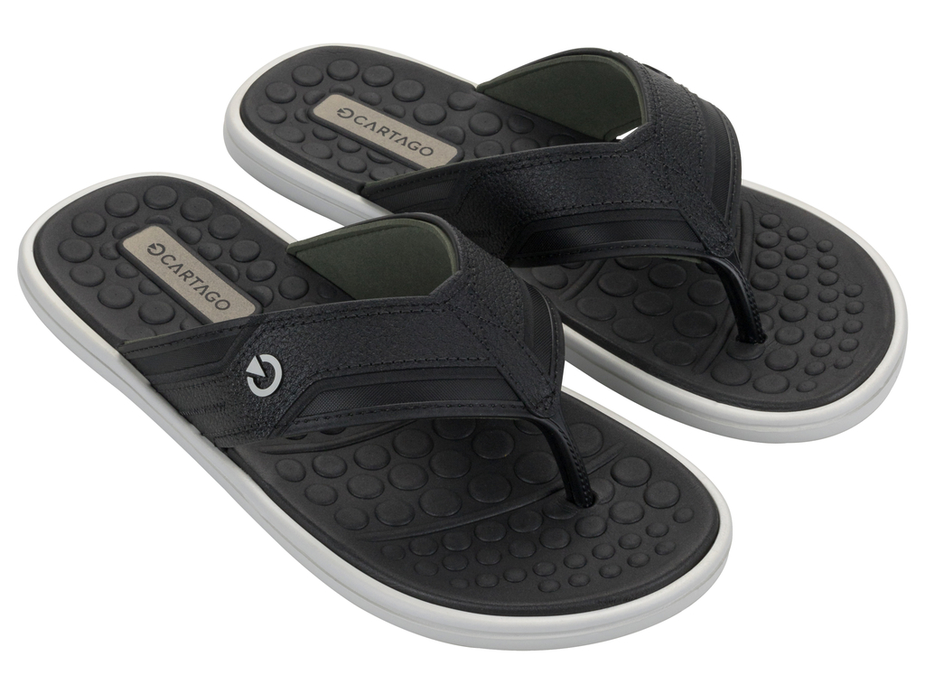 SANDALIA GRIS/NEGRO HOMBRE VENETO III CARTAGO - 2