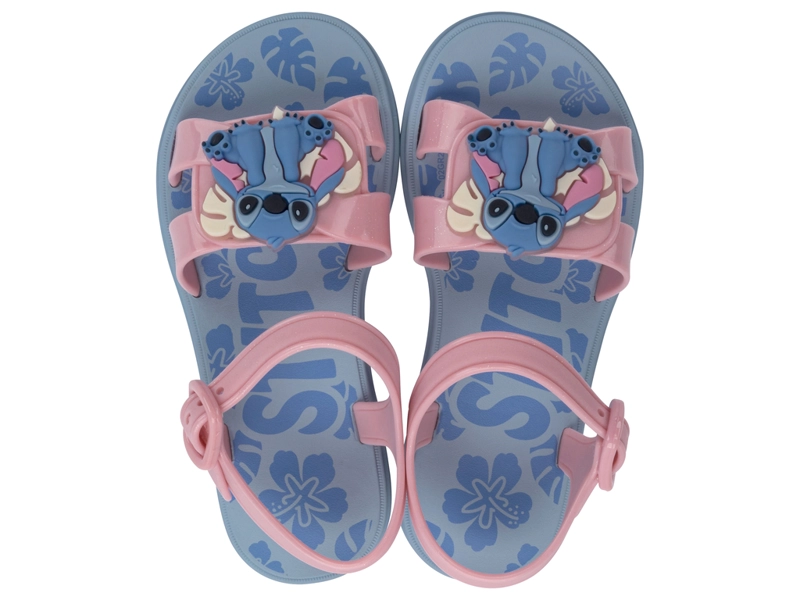 SANDALIA INFANTIL AZUL/ROSA GLITTER STICH 089 IPANEMA - 1
