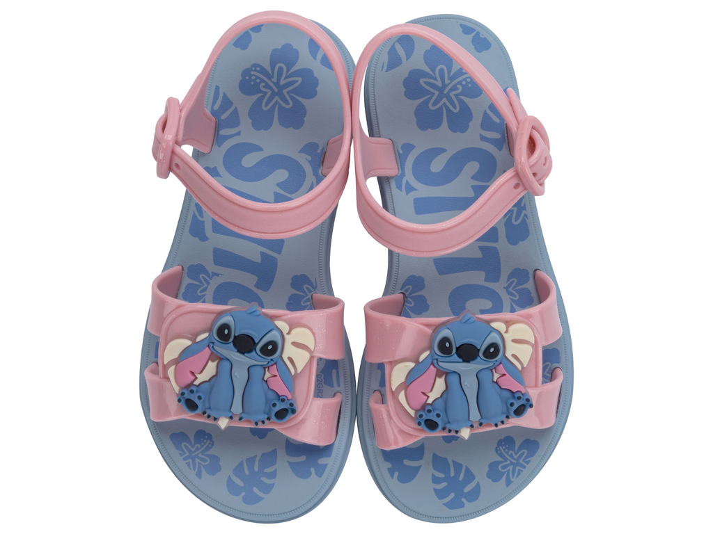 SANDALIA INFANTIL AZUL/ROSA GLITTER STICH 089 IPANEMA - 1