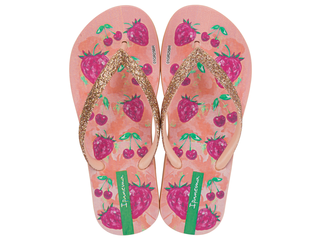 SANDALIA INFANTIL BEIGE/ROSA GARDEN SHINE IPANEMA - 1