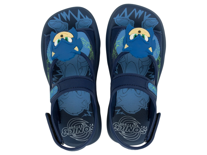 SANDALIA INFANTIL AZUL OSCURO SONIC RUSH IPANEMA - 1