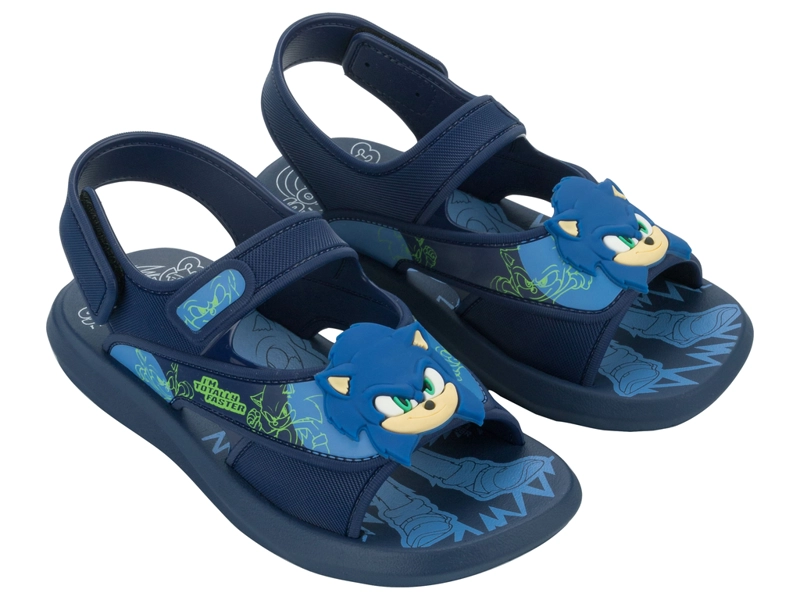 SANDALIA INFANTIL AZUL OSCURO SONIC RUSH IPANEMA - 2