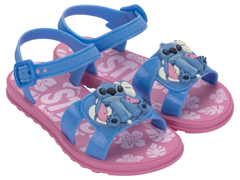 SANDALIA INFANTIL LILA/AZUL GLITTER STICH 089 IPANEMA - 2