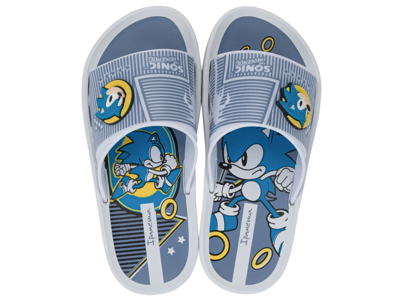 SANDALIA INFANTIL BLANCO/AZUL SONIC SLIDE IPANEMA - 1