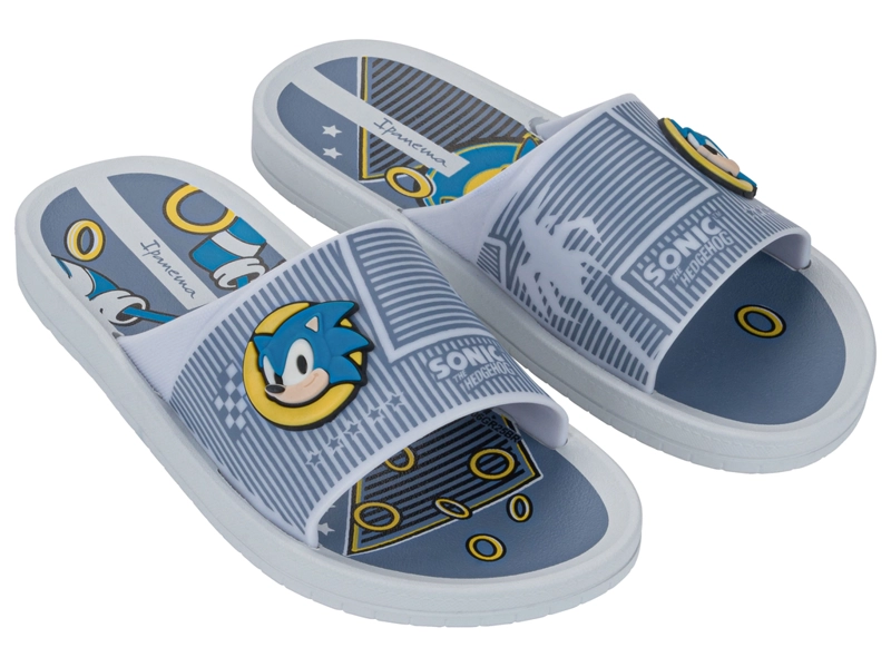 SANDALIA INFANTIL BLANCO/AZUL SONIC SLIDE IPANEMA - 2