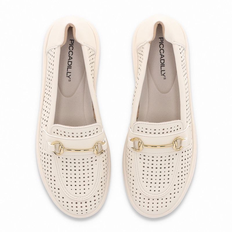 ZAPATILLA MUJER CREMA/DORADO NICI PICCADILLY - 3