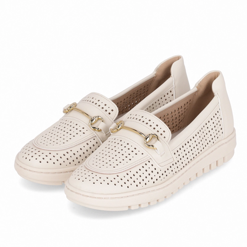 ZAPATILLA MUJER CREMA/DORADO NICI PICCADILLY - 4