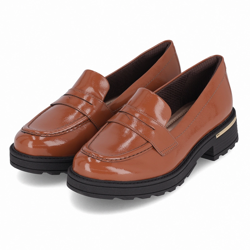 MOCASIN MUJER OCRE/CHAROL GISA PICCADILLY - 3