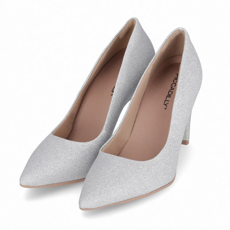 ZAPATO MUJER PLATA/GLITTER SILVANA 164 PICCADILLY - 3