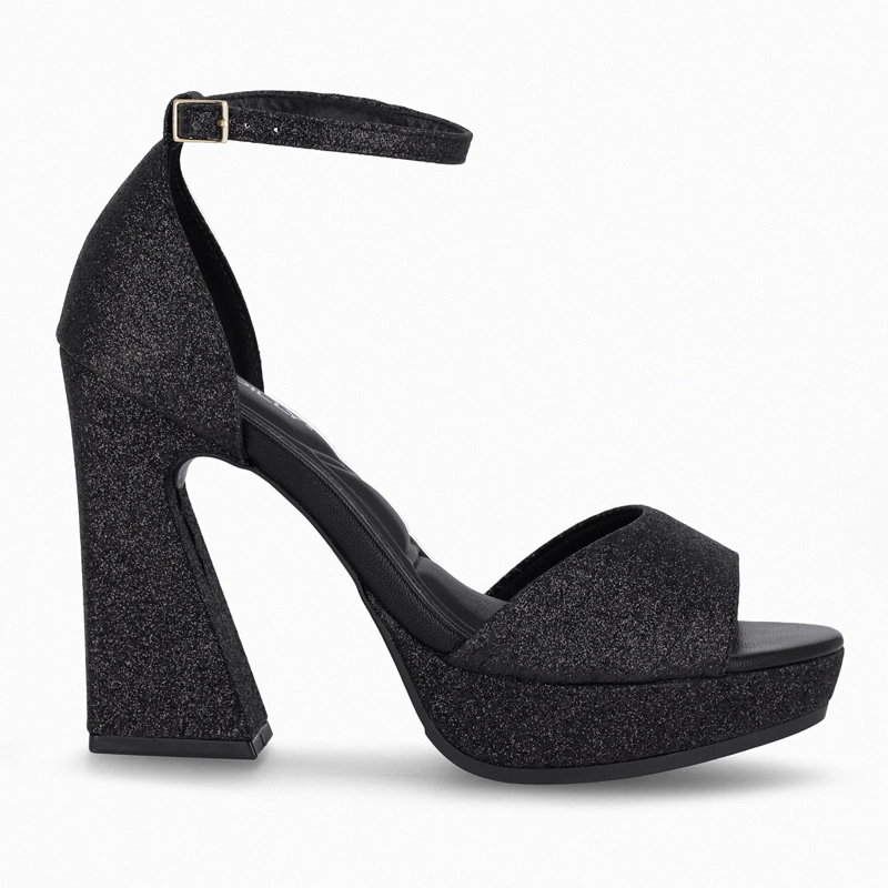 SANDALIA NEGRO/GLITTER MUJER CRISTINE PICCADILLY - 1