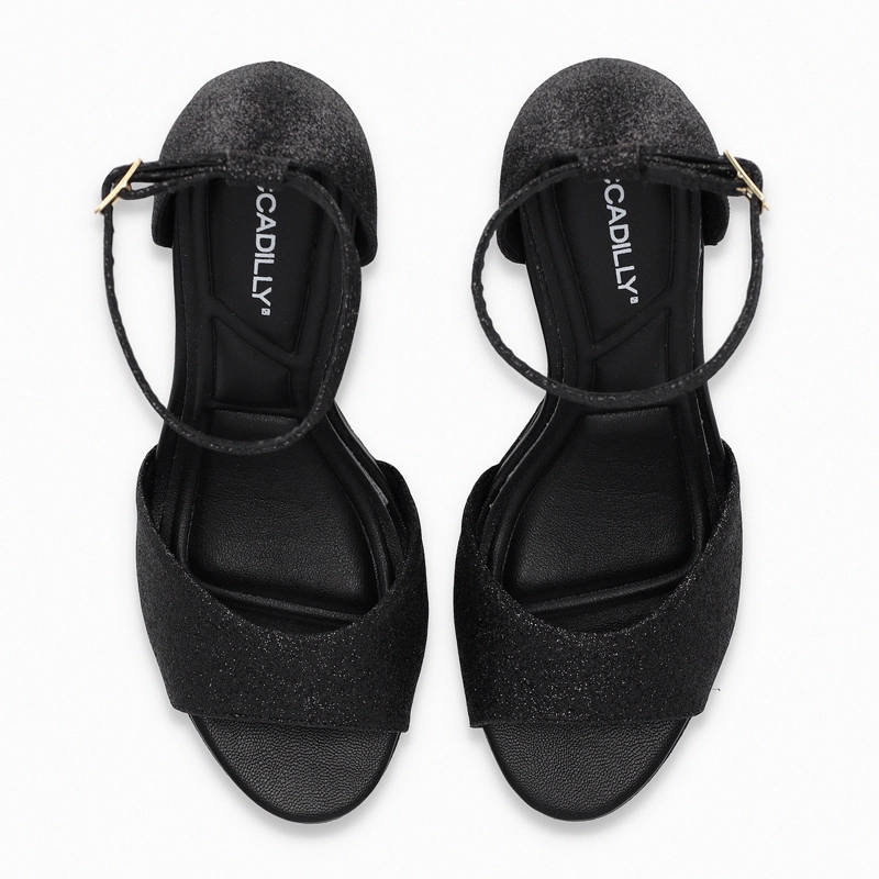 SANDALIA NEGRO/GLITTER MUJER CRISTINE PICCADILLY - 2