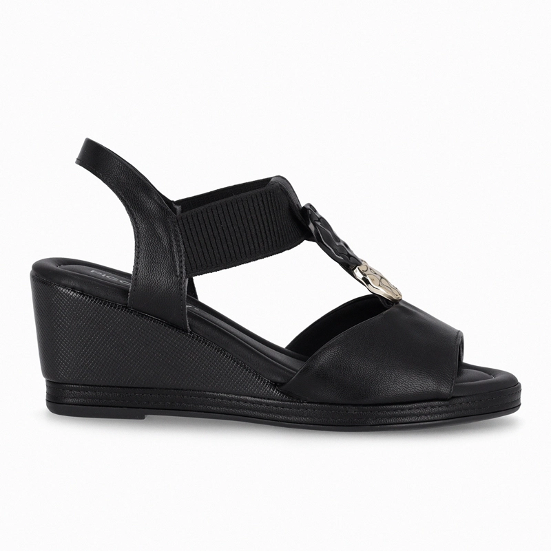 SANDALIA NEGRO/DORADO MUJER ALICE PICCADILLY - 1