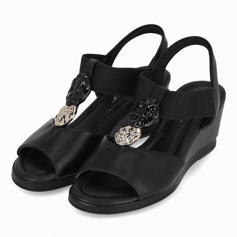 SANDALIA NEGRO/DORADO MUJER ALICE PICCADILLY - 3