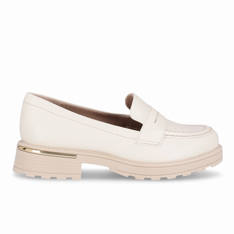 MOCASIN MUJER CREMA/SNAKE GISA PICCADILLY - 1