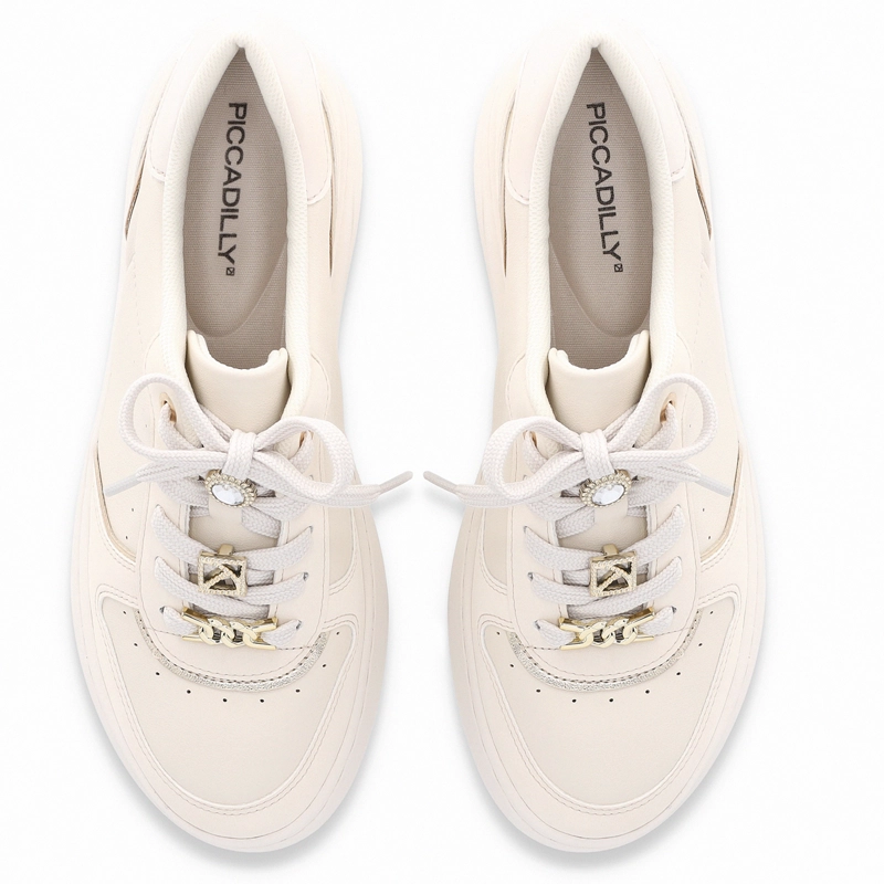 ZAPATILLA MUJER BEIGE/DORADO BEATRIZ PICCADILLY - 2