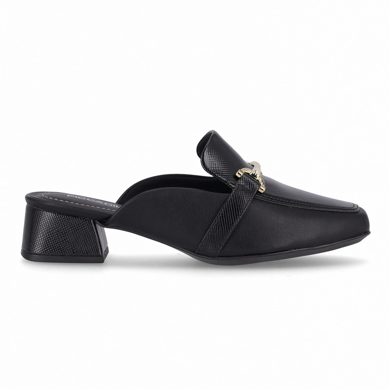 ZAPATO NEGRO/DORADO MUJER TATI 83 PICCADILLY - 1