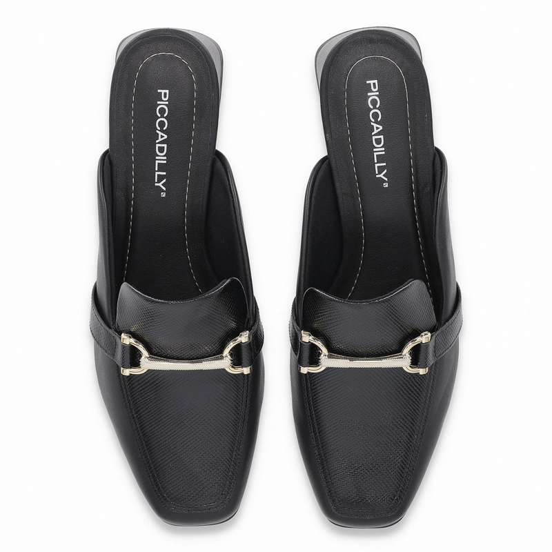 ZAPATO NEGRO/DORADO MUJER TATI 83 PICCADILLY - 2
