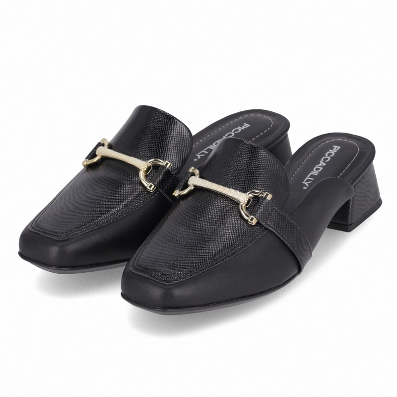 ZAPATO NEGRO/DORADO MUJER TATI 83 PICCADILLY - 3