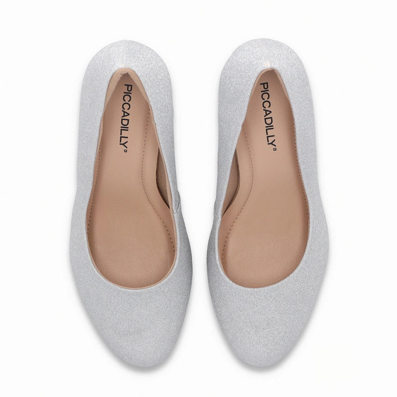 ZAPATO MUJER PLATA/GLITTER EVELIN PICCADILLY - 2
