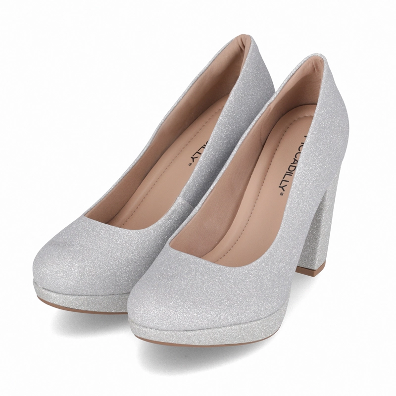 ZAPATO MUJER PLATA/GLITTER EVELIN PICCADILLY - 3