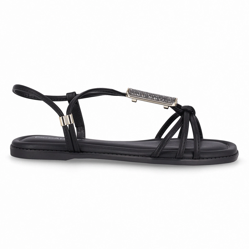 SANDALIA NEGRO/STRASS MUJER_ GABI PICCADILLY - 1