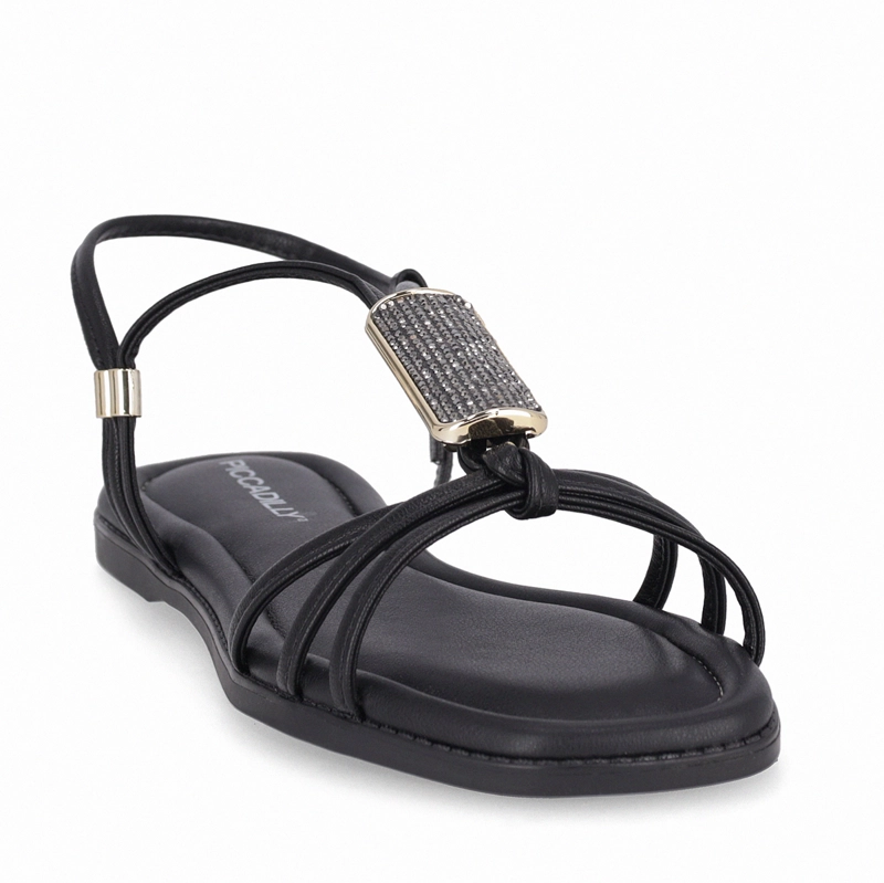 SANDALIA NEGRO/STRASS MUJER_ GABI PICCADILLY - 4