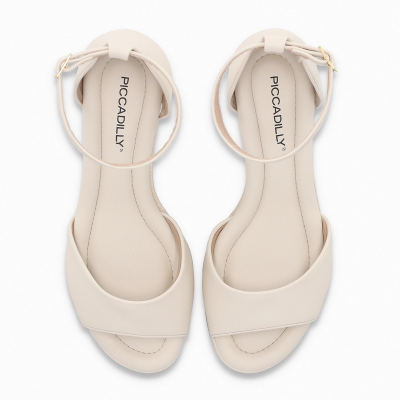 SANDALIA MUJER CREMA ALICE PICCADILLY - 2