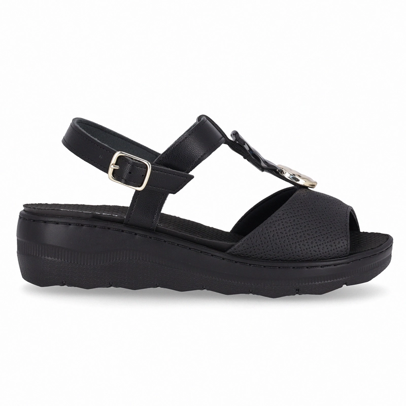 SANDALIA NEGRO MUJER SPA ANABELA 38 PICCADILLY - 1