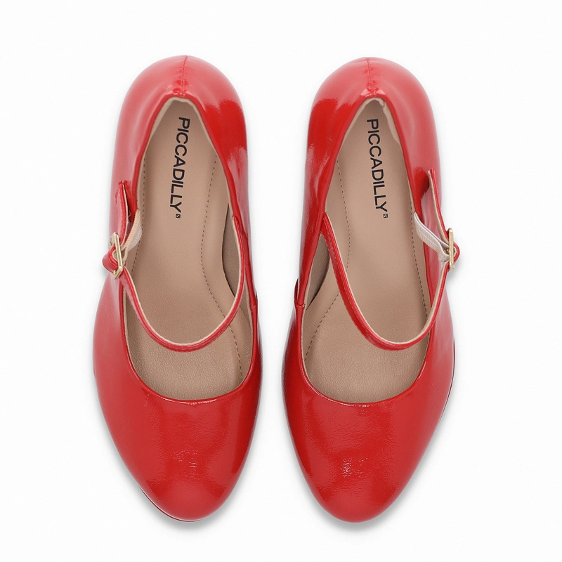 ZAPATO MARY JANE MUJER- ROJO/CHAROL EVELIN PICCADILLY - 2