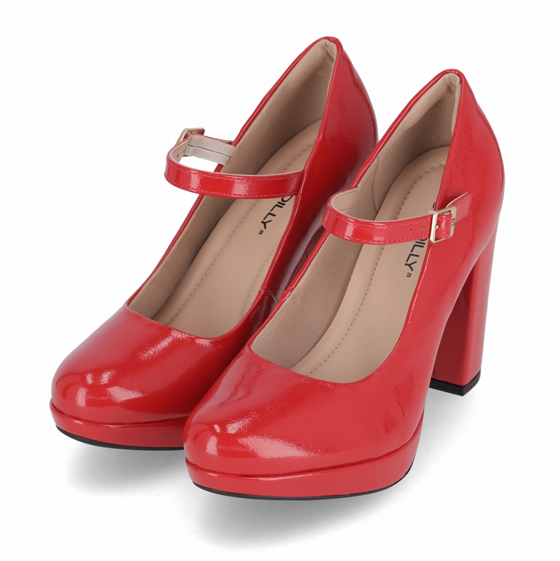 ZAPATO MARY JANE MUJER- ROJO/CHAROL EVELIN PICCADILLY - 3