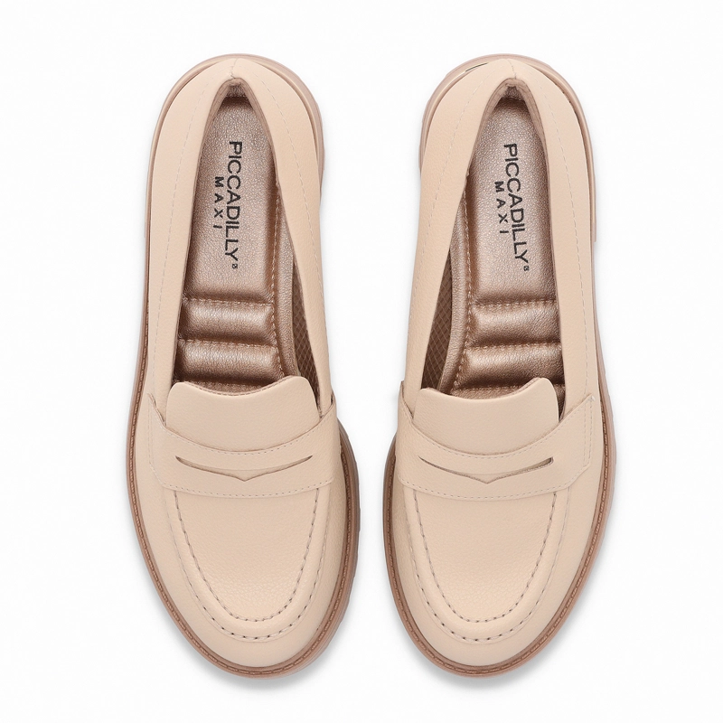 MOCASIN MUJER BEIGE GISA PICCADILLY - 2
