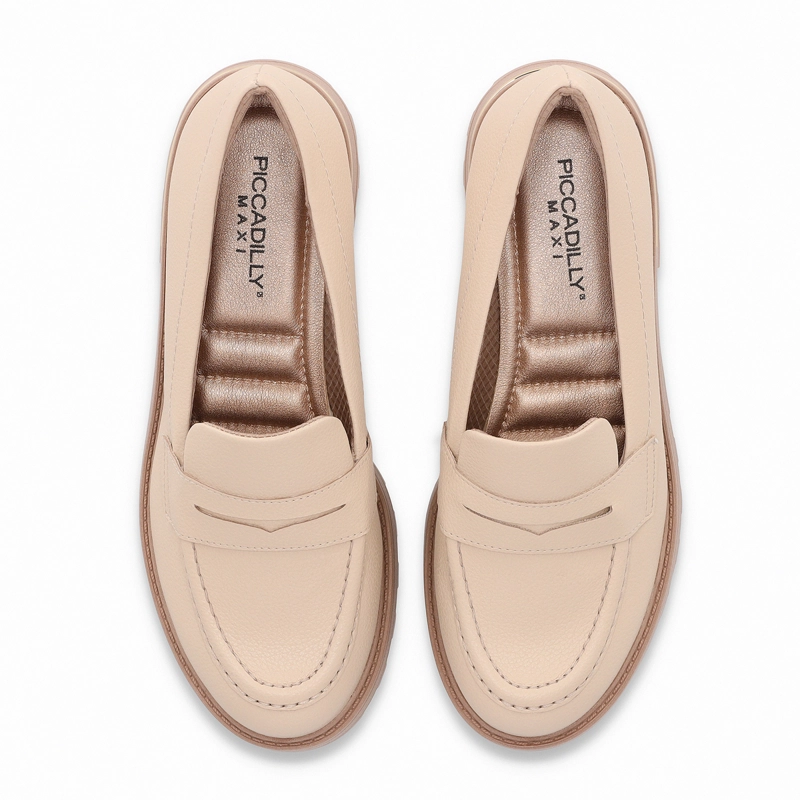MOCASIN MUJER BEIGE GISA PICCADILLY - 2