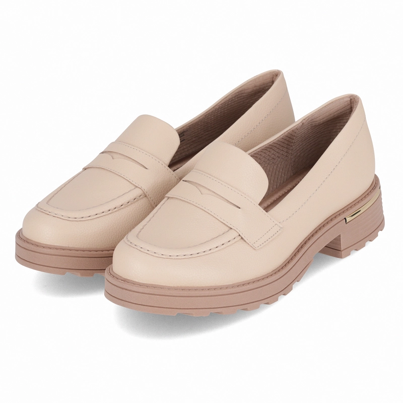 MOCASIN MUJER BEIGE GISA PICCADILLY - 3