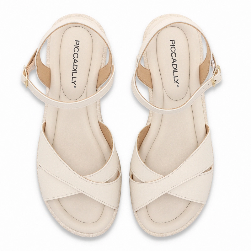 SANDALIA MUJER CREMA LEIA PICCADILLY - 3