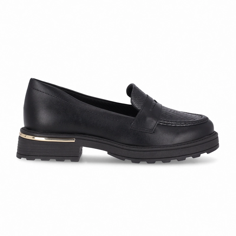 MOCASIN NEGRO/SNAKE MUJER GISA PICCADILLY - 1