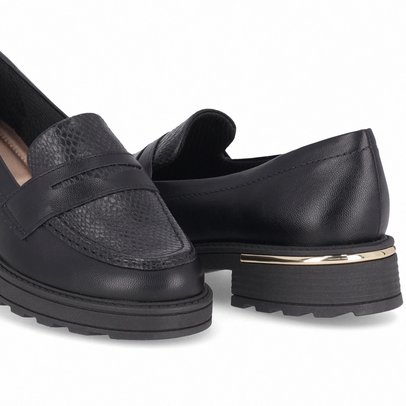 MOCASIN NEGRO/SNAKE MUJER GISA PICCADILLY - 5